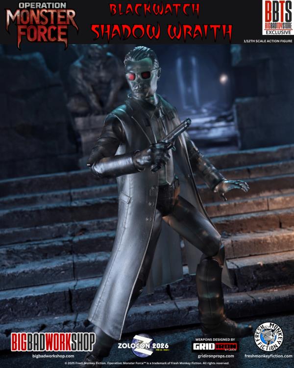 Operation: Monster Force Blackwatch Shadow Wraith 1/12 Scale Zolocon 2026 Convention Exclusive Action Figure Gallery Image 7