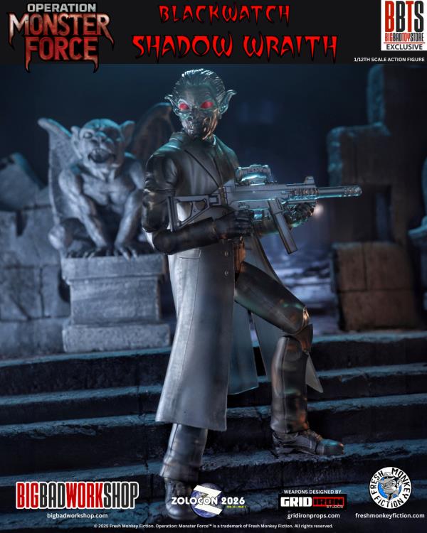 Operation: Monster Force Blackwatch Shadow Wraith 1/12 Scale Zolocon 2026 Convention Exclusive Action Figure Gallery Image 5