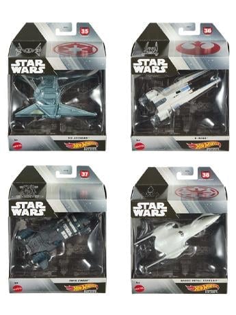 Star Wars Hot Wheels Starships Select Mix 3 Set of 4 Starships