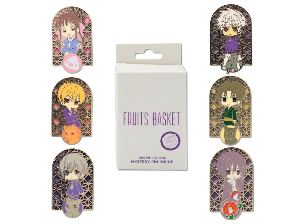 Fruits Basket Stained Glass Window Random Enamel Pin Gallery Image 1