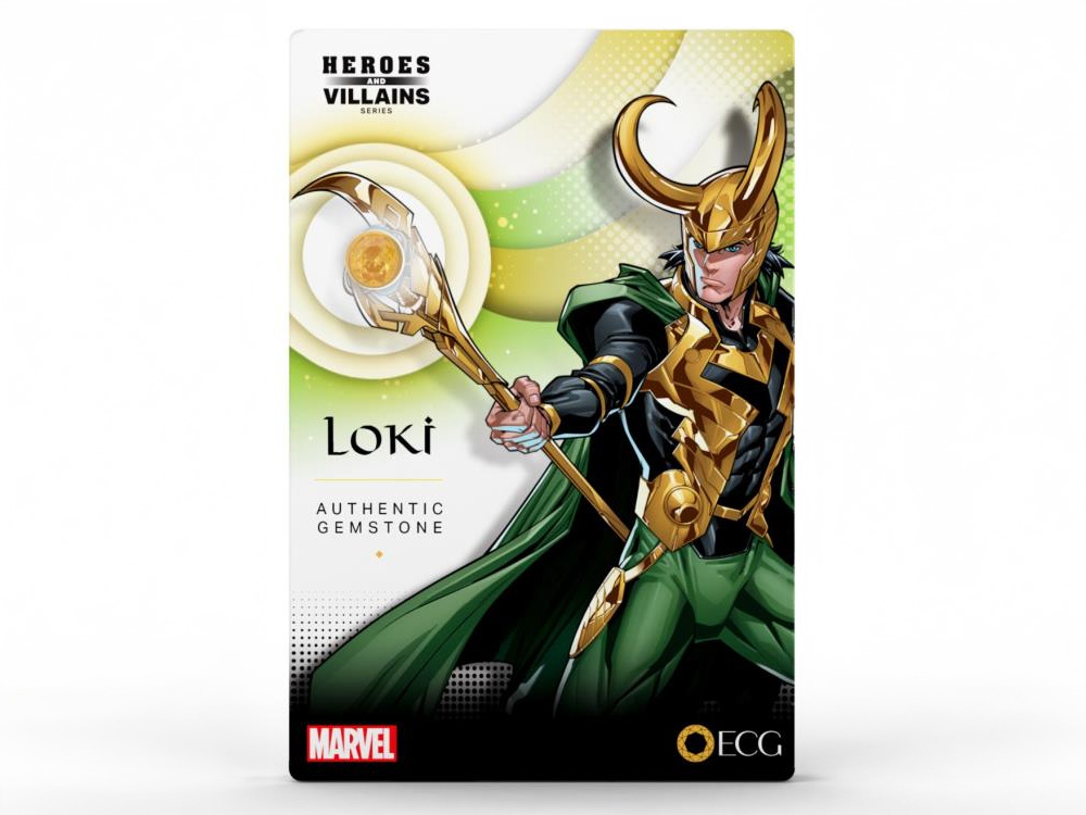 Marvel Heroes and Villains Series Loki Gem Card Gallery Image 1