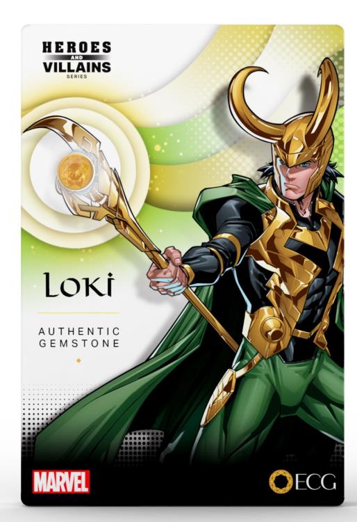 Marvel Heroes and Villains Series Loki Gem Card Gallery Image 3