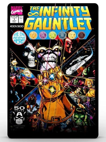 Marvel Original Comic Series The Infinity Gauntlet Vol. 1 Gem Card