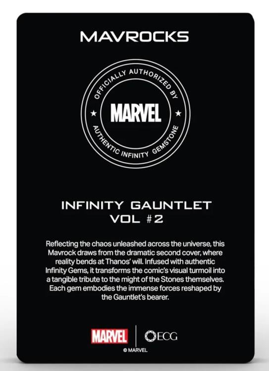 Marvel Original Comic Series The Infinity Gauntlet Vol. 2 Gem Card Gallery Image 5