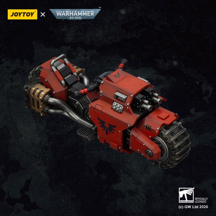 Warhammer 40,000 Blood Angels Raider-pattern Combat Bike with Twin-linked Bolt Rifles 1/18 Scale Vehicle Gallery Image 3