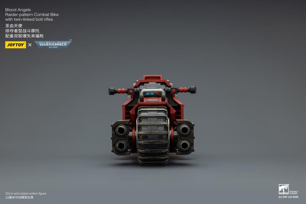 Warhammer 40,000 Blood Angels Raider-pattern Combat Bike with Twin-linked Bolt Rifles 1/18 Scale Vehicle Gallery Image 11