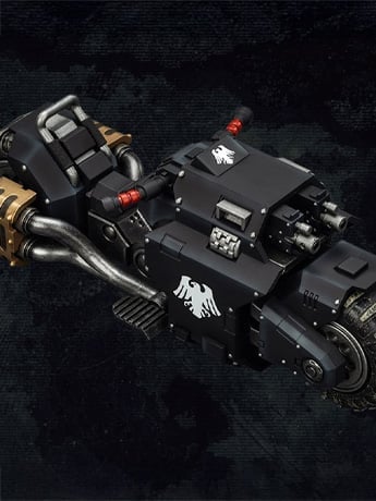 Warhammer 40,000 Raven Guard Raider-pattern Combat Bike with Twin-linked Bolt Rifles 1/18 Scale Vehicle Gallery Image 2