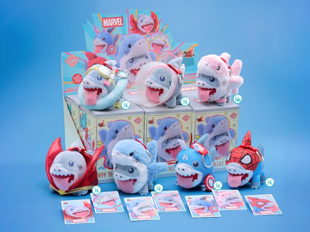 Marvel Comics Cosbi Jeff the Land Shark Box of 6 Random Plush