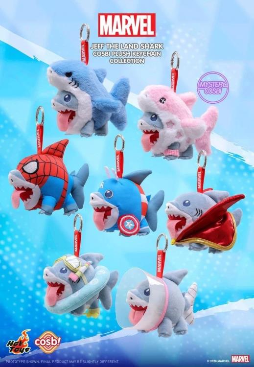 Marvel Comics Cosbi Jeff the Land Shark Random Plush Keychain Gallery Image 3