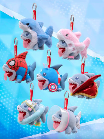 Marvel Comics Cosbi Jeff the Land Shark Random Plush Keychain Gallery Image 2