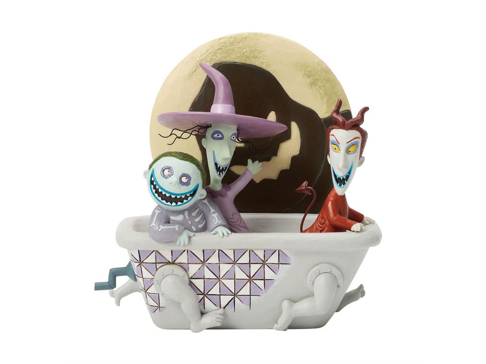 The Nightmare Before Christmas Lock, Shock, and Barrel in Tub Figurine (Jim Shore) Gallery Image 1
