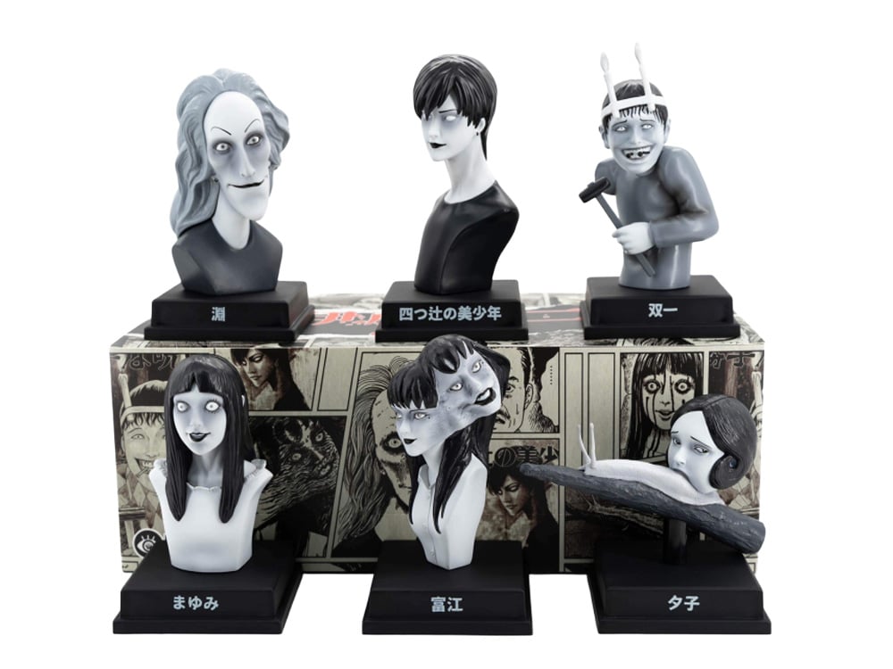 Junji Ito’s Kaikibako Wave 1 Boxed Set of 6 Bust Figures (Reissue) Gallery Image 1