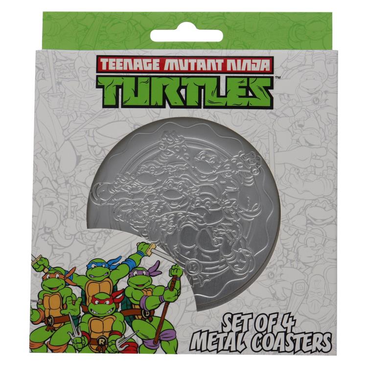 Teenage Mutant Ninja Turtles Set of 4 Embossed Metal Coasters Gallery Image 6