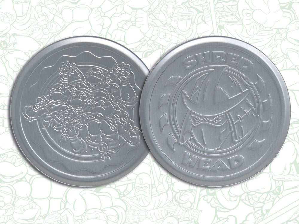 Teenage Mutant Ninja Turtles Set of 4 Embossed Metal Coasters Gallery Image 1