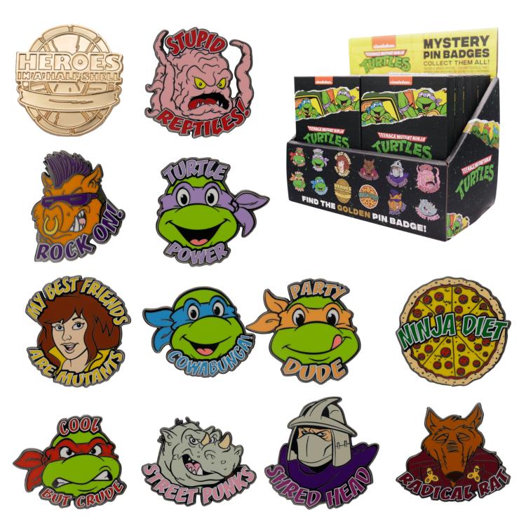 Teenage Mutant Ninja Turtles Box of 12 Random Mystery Pin Badges Gallery Image 8