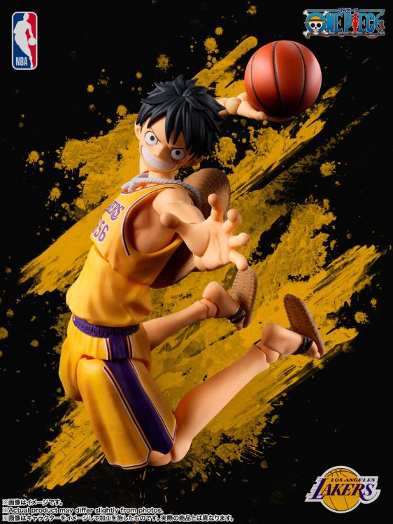 One Piece x NBA S.H.Figuarts Monkey D. Luffy (Los Angeles Lakers