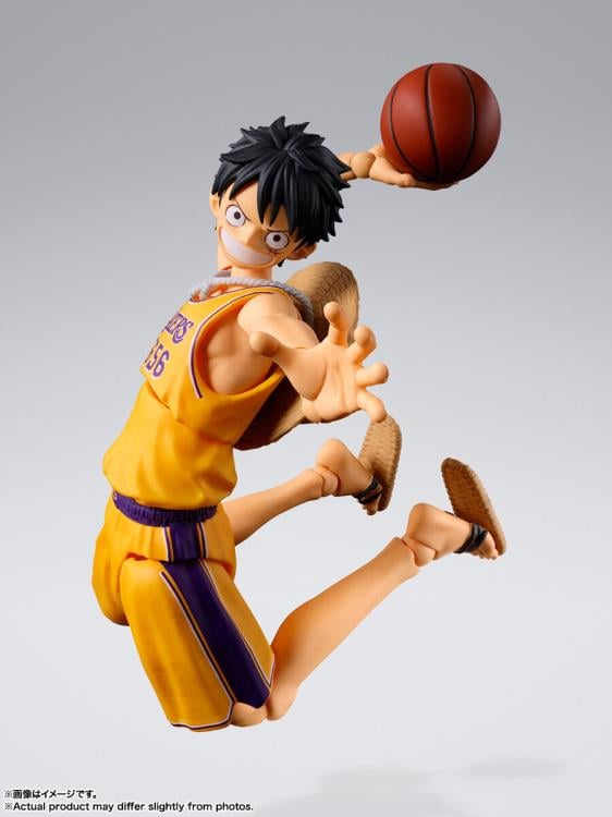 One Piece x NBA S.H.Figuarts Monkey D. Luffy (Los Angeles Lakers) Exclusive Action Figure Gallery Image 7