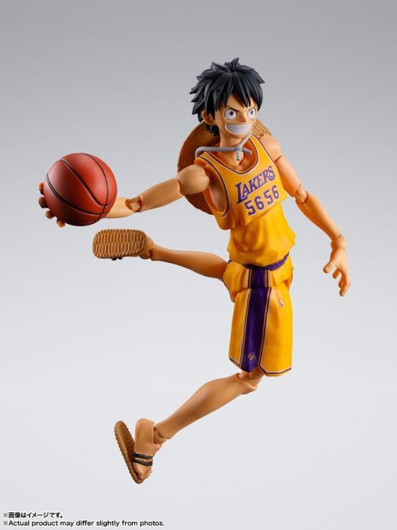 One Piece x NBA S.H.Figuarts Monkey D. Luffy (Los Angeles Lakers) Exclusive Action Figure Gallery Image 6
