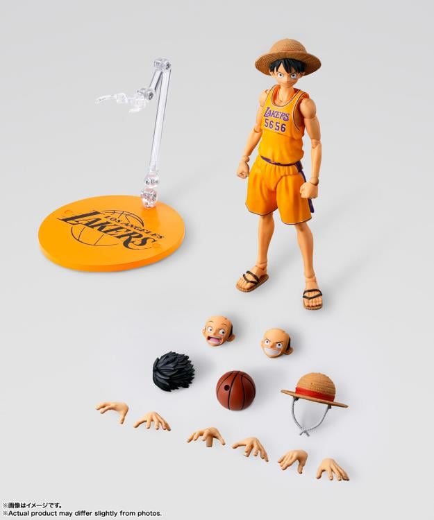 One Piece x NBA S.H.Figuarts Monkey D. Luffy (Los Angeles Lakers