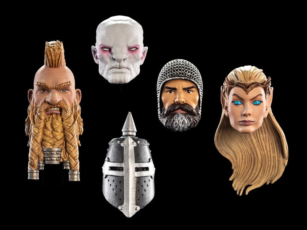 Mythic Legions: The Roleplaying Game Set of 5 Heads Pack Gallery Image 1