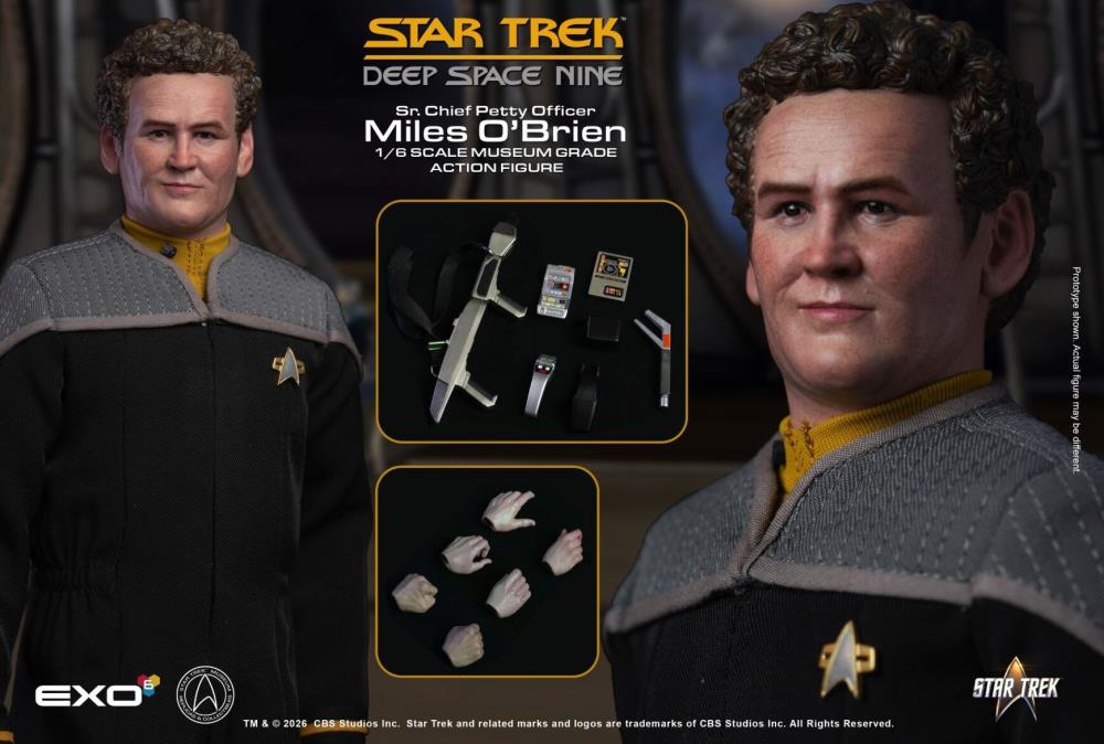 Star Trek: Deep Space Nine Sr. Chief Petty Officer Miles O’Brien 1/6 Scale Action Figure Gallery Image 12