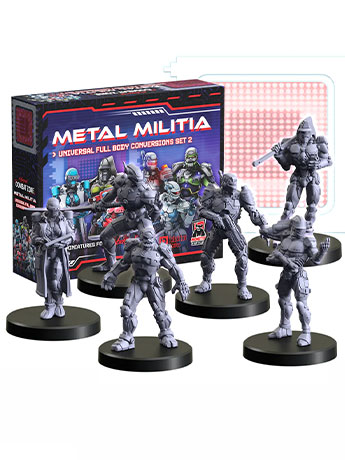 Cyberpunk RED: Combat Zone Metal Militia (Universal Full Body Conversion Set 2) Gallery Image 2