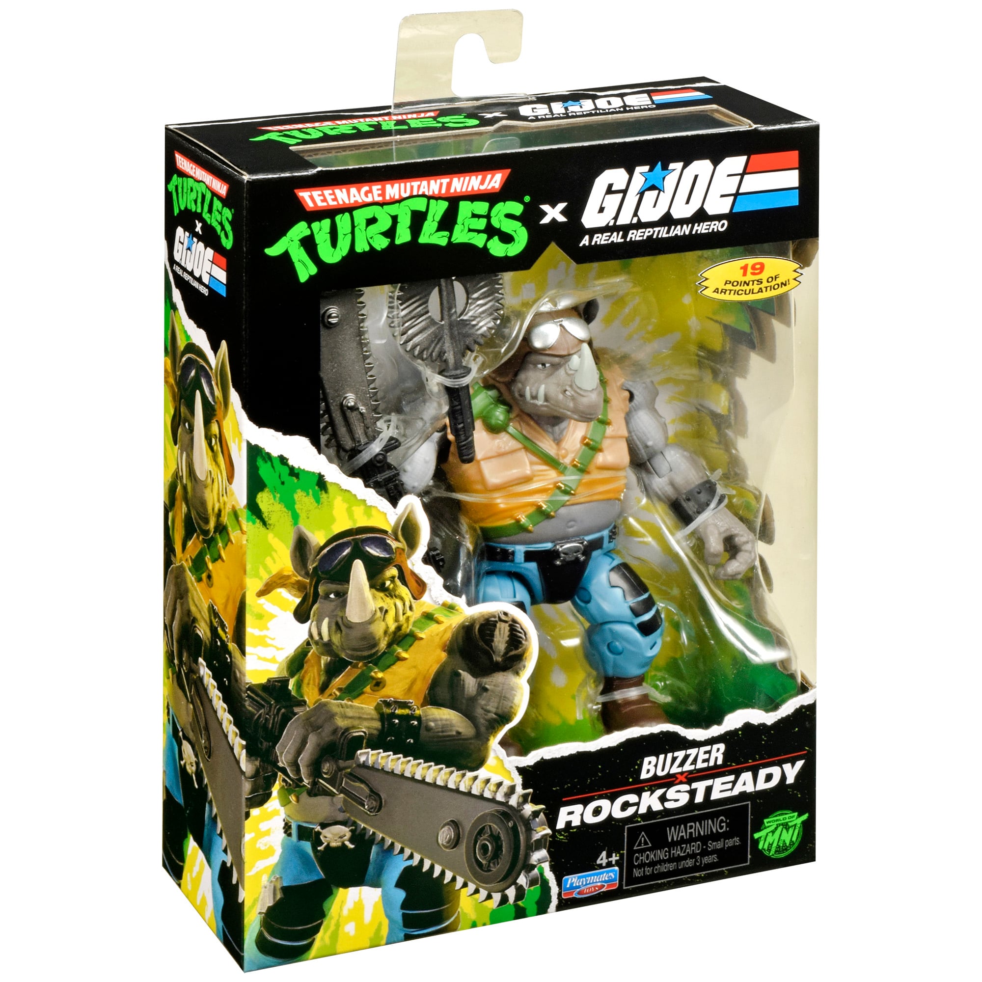 Teenage Mutant Ninja Turtles x G.I. Joe Rocksteady as Buzzer