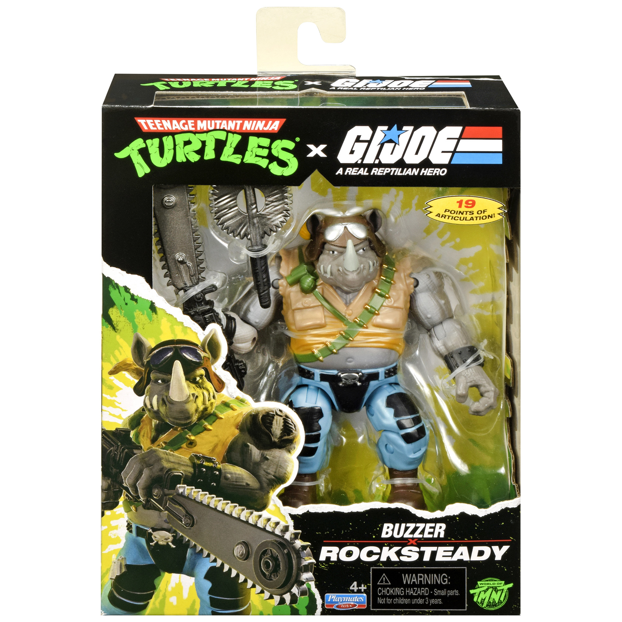 Teenage Mutant Ninja Turtles x G.I. Joe Rocksteady as Buzzer Action Figure Gallery Image 8