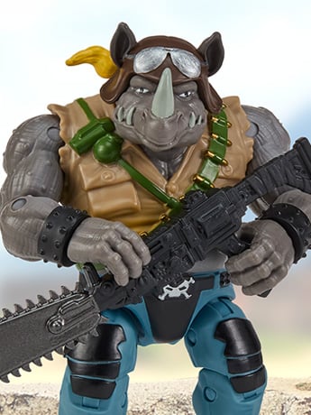 Teenage Mutant Ninja Turtles x G.I. Joe Rocksteady as Buzzer Action Figure Gallery Image 2