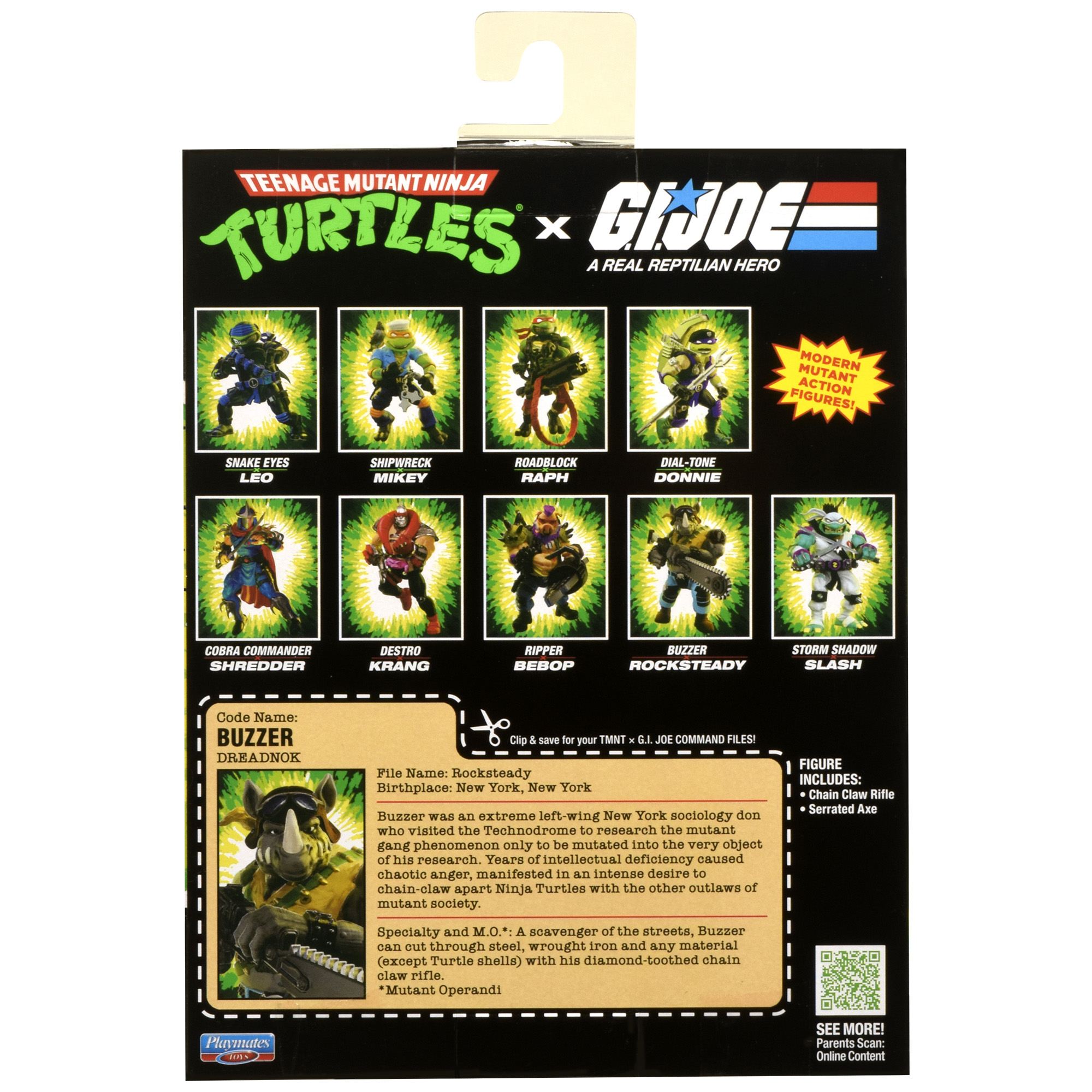 Teenage Mutant Ninja Turtles x G.I. Joe Rocksteady as Buzzer Action Figure Gallery Image 10