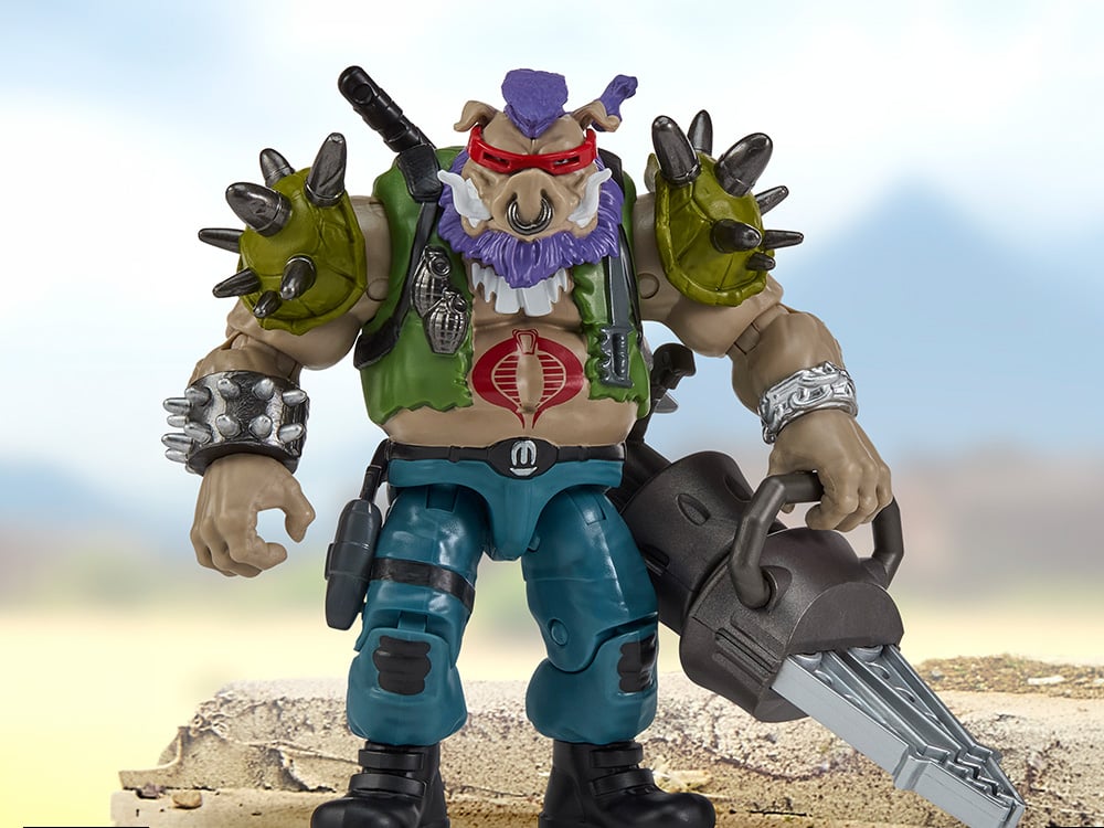 Teenage Mutant Ninja Turtles x G.I. Joe Bebop as Ripper Action Figure