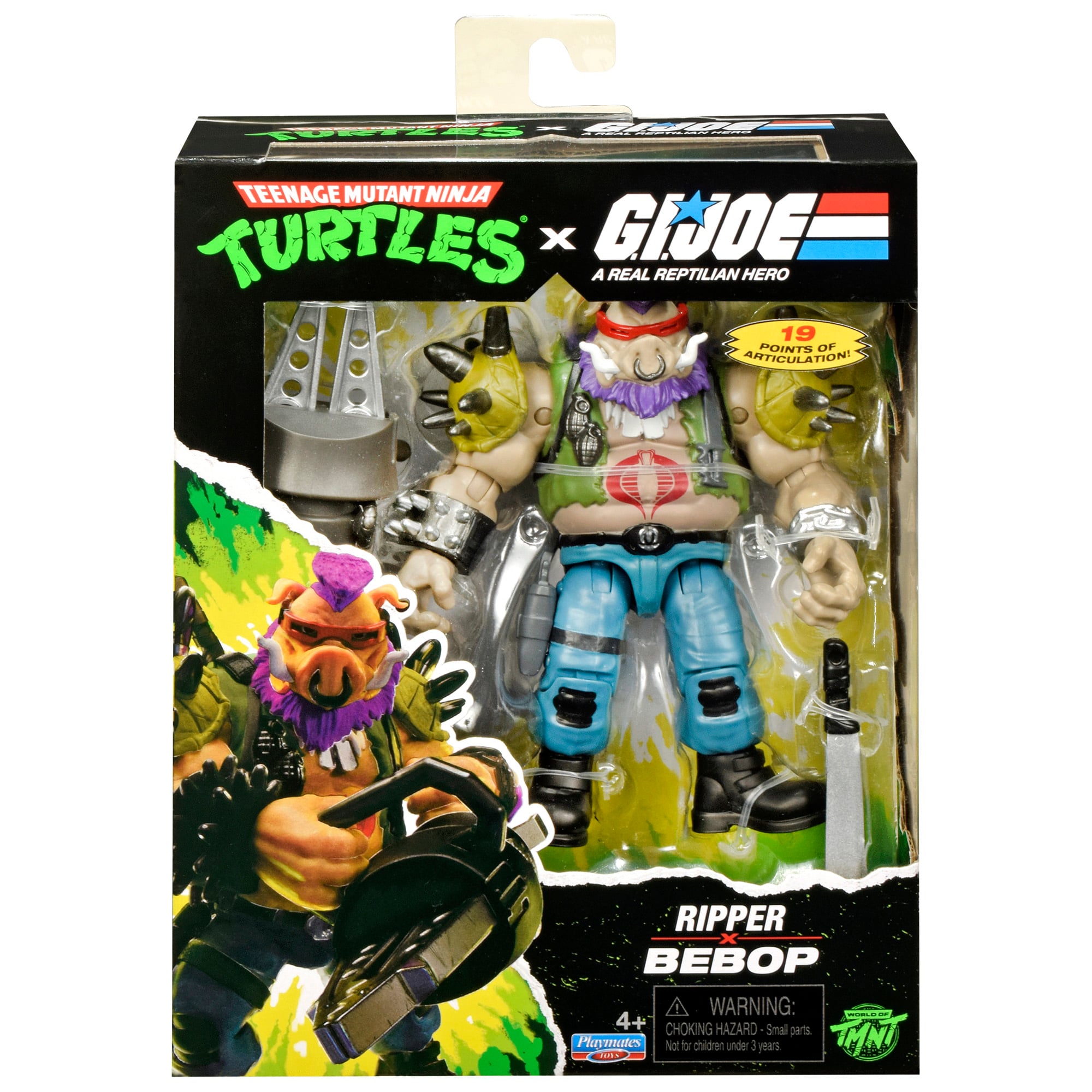 Teenage Mutant Ninja Turtles x G.I. Joe Bebop as Ripper Action Figure