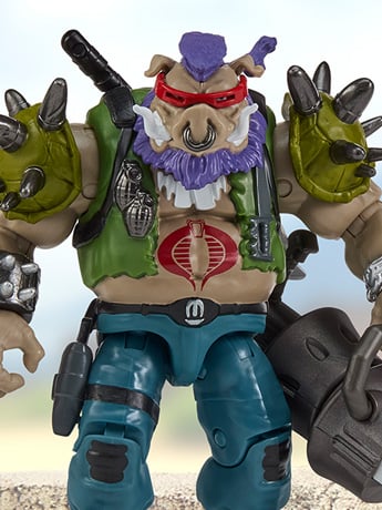 Teenage Mutant Ninja Turtles x G.I. Joe Bebop as Ripper Action Figure