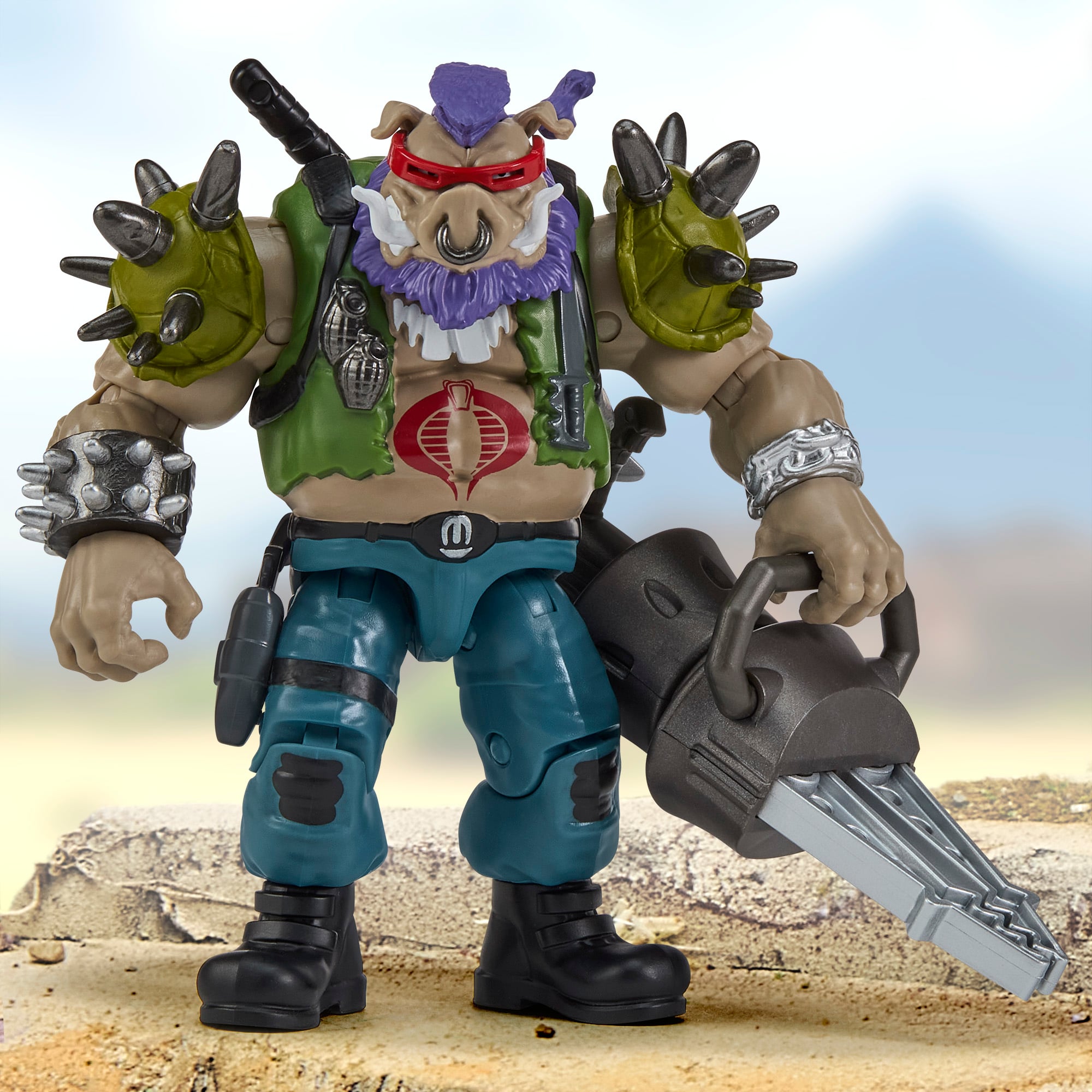 Teenage Mutant Ninja Turtles x G.I. Joe Bebop as Ripper Action Figure Gallery Image 4