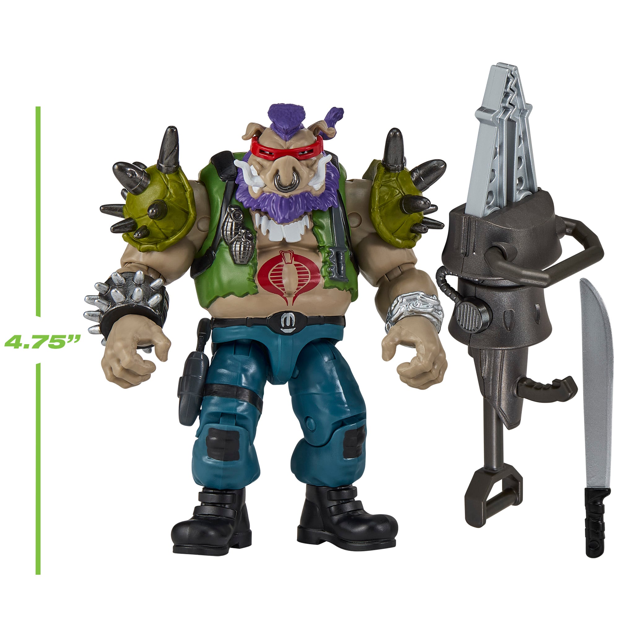 (Teenage Bebop Headspinnin' Action Wacky ビバップ＋サイコバイク　フィギュア TMNT Mutant Turtles Ninja アメコミ