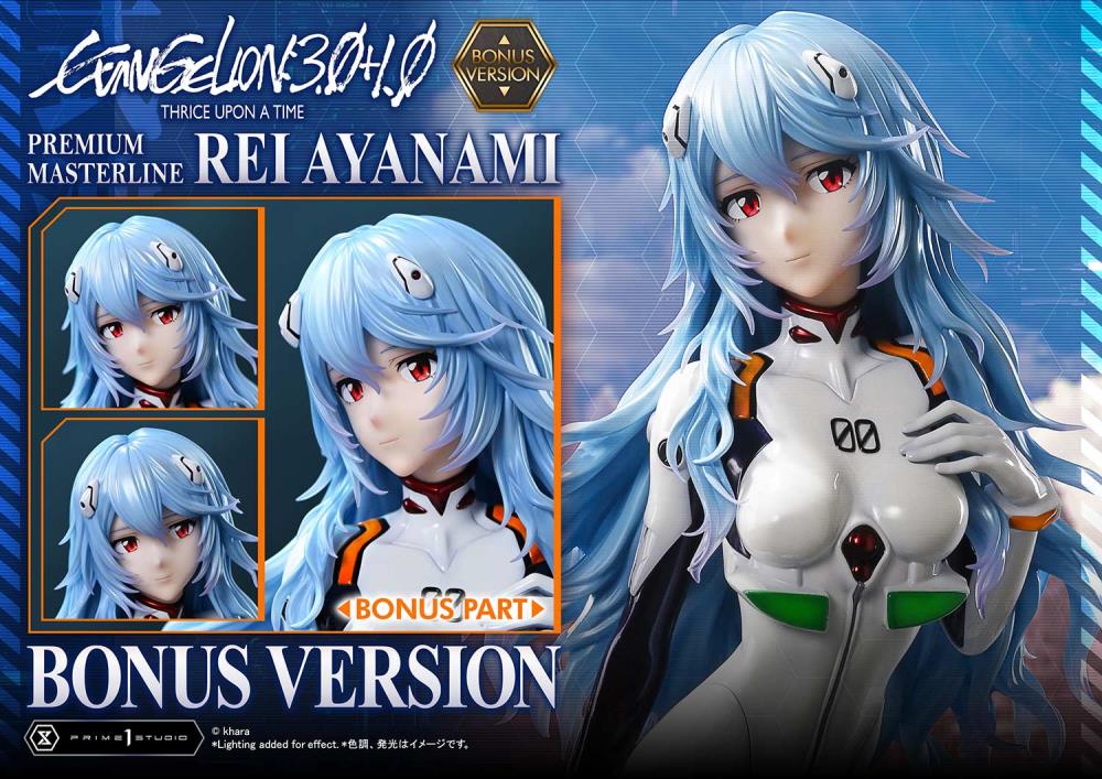 Rebuild of Evangelion Premium Masterline Rei Ayanami (Bonus Ver.) 1/4 Scale Statue Gallery Image 3