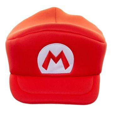 Super Mario Embroidered Mario Cosplay Hat