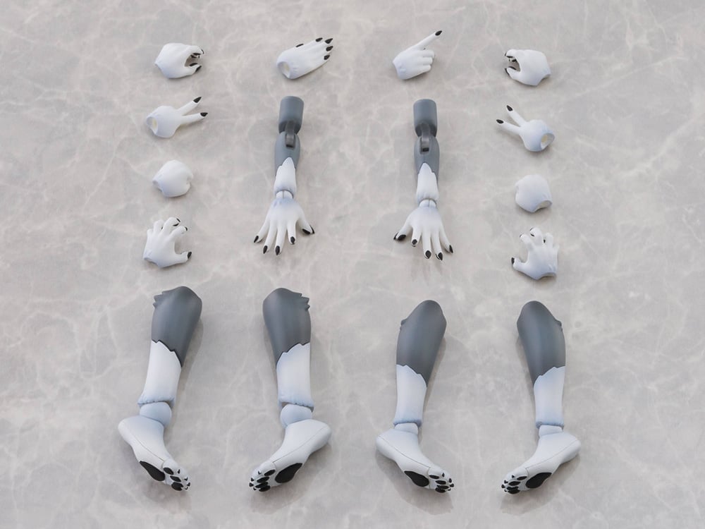 KemoPla Arm & Leg Gray Wolf Color Parts Set Gallery Image 1