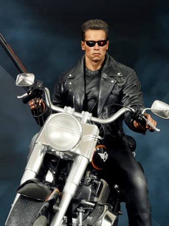 Terminator 2: Judgement Day T-800 on Motorcycle 1/4 Scale