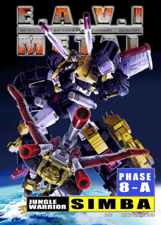 ロボット KFC E.A.V.I. l PHASE 8:A Simba E.A.V.I. Metal Phase 8-A Jungle Warrior Simba (Reissue)