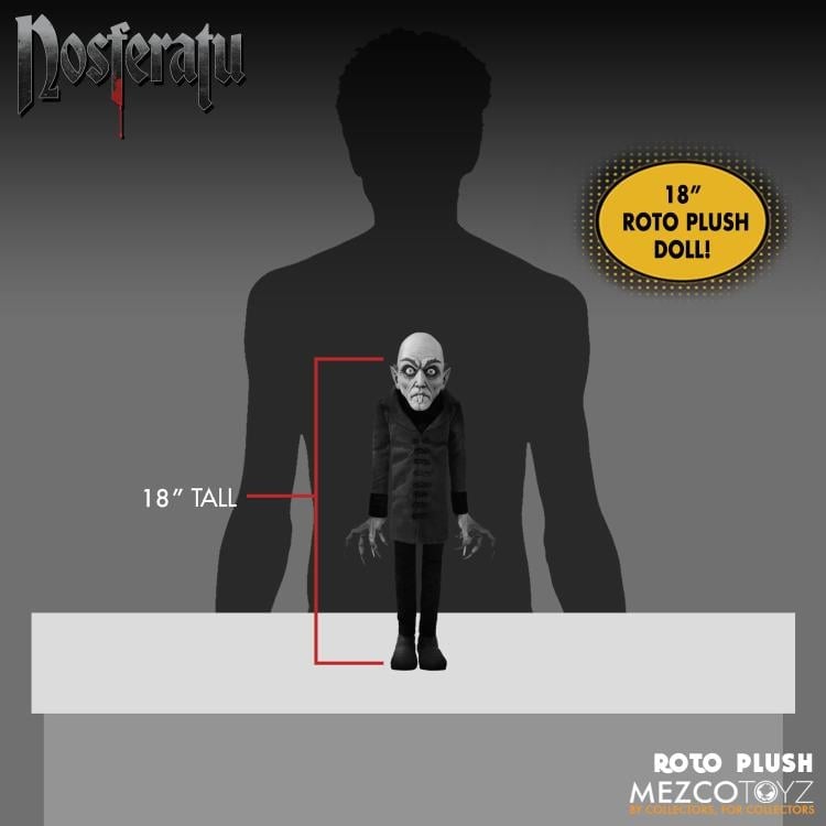 Nosferatu Mezco Designer Series Count Orlok Roto Plush Doll Gallery Image 13