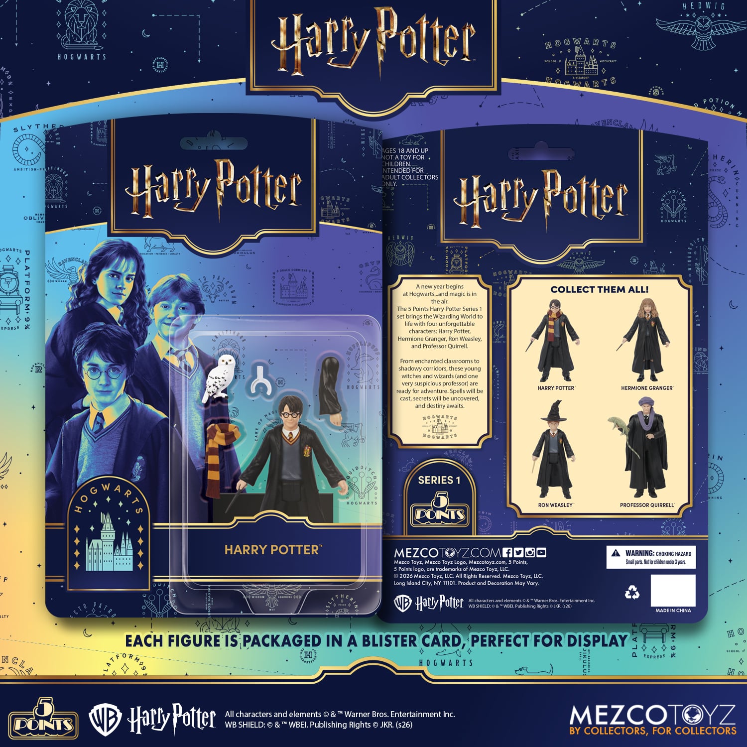 Harry Potter 5 Points Series 1 Set of 4 Action Figures Gallery Image 20