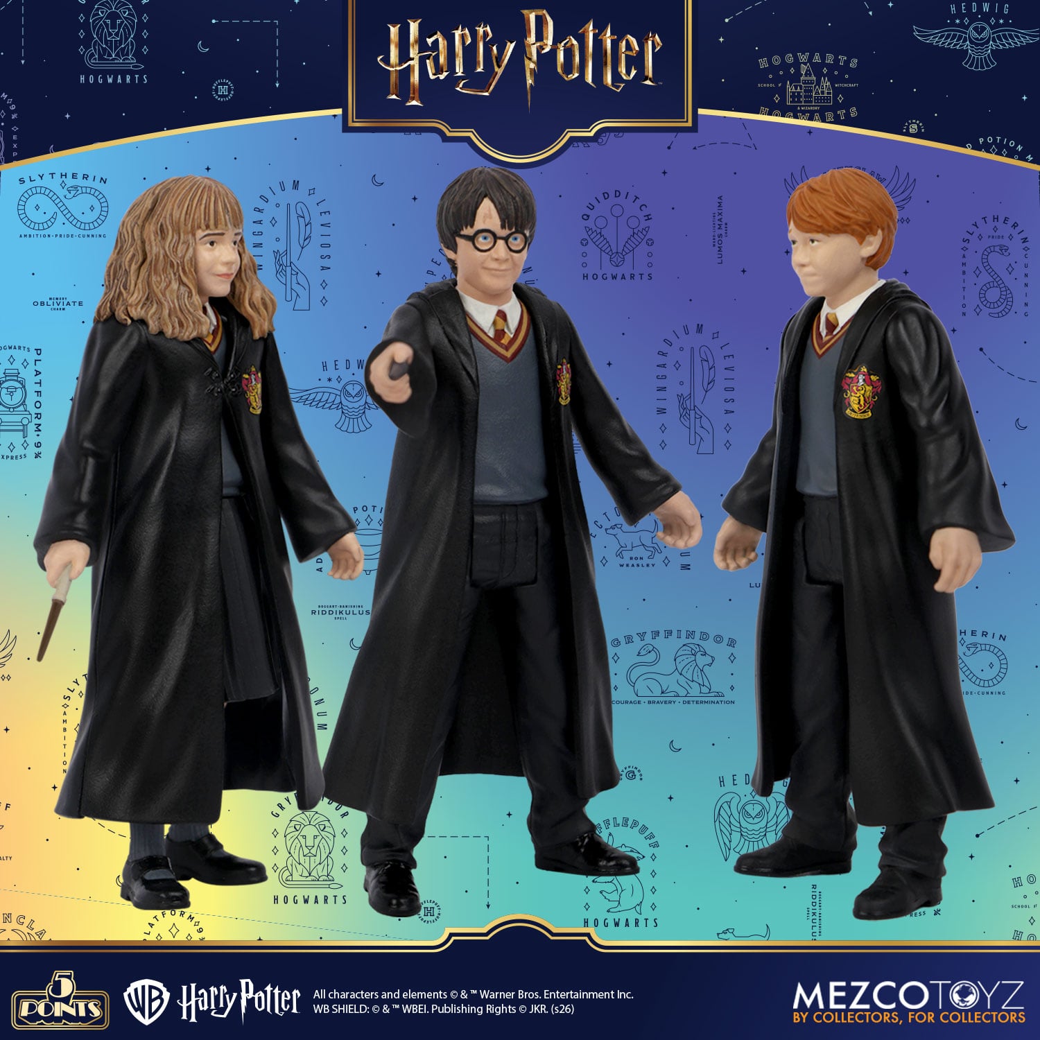 Harry Potter 5 Points Series 1 Set of 4 Action Figures