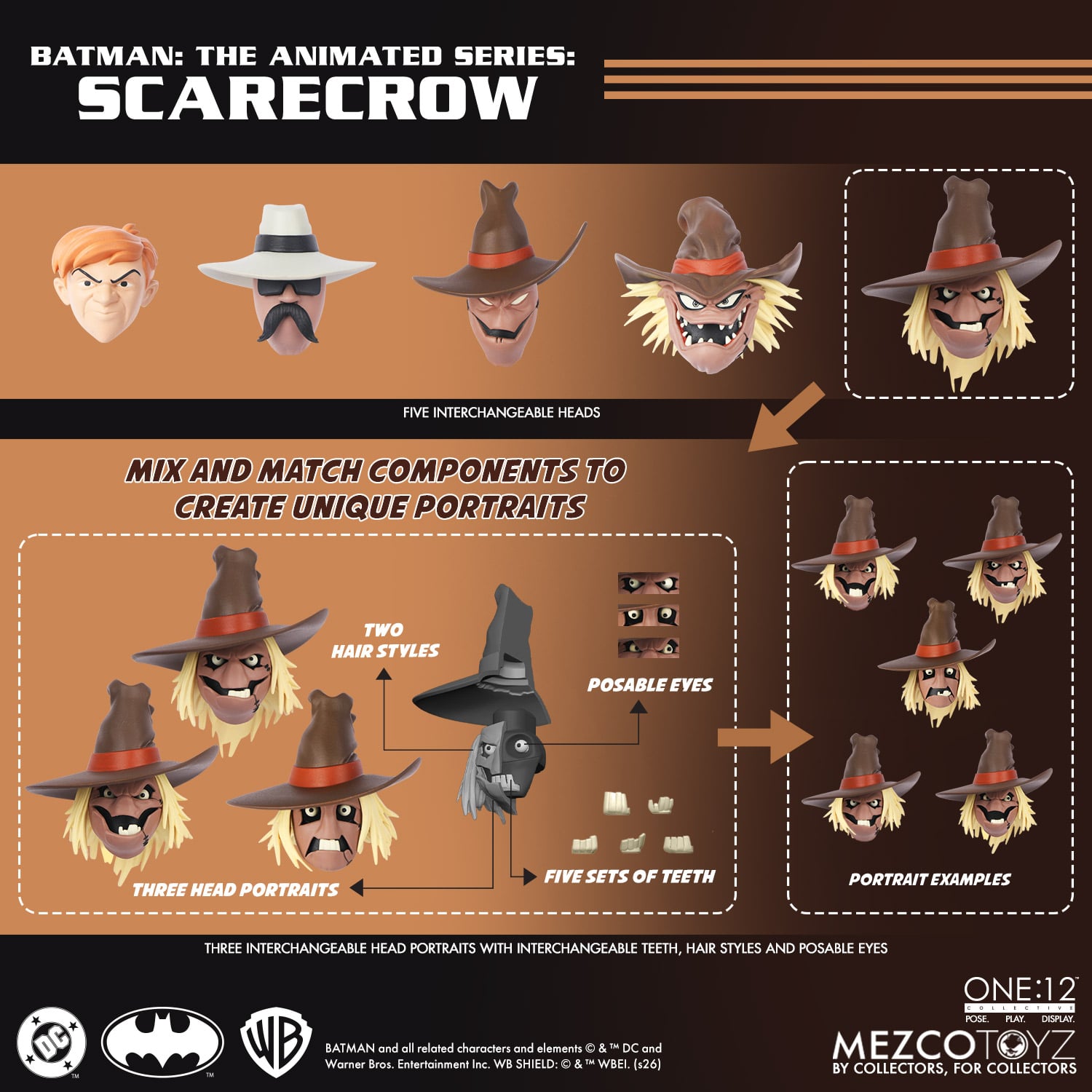 Batman: The Animated Series One:12 Collective Scarecrow Action Figure Gallery Image 19