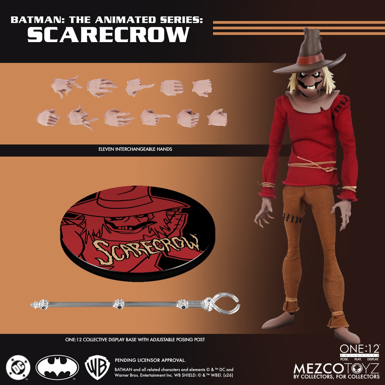 Batman: The Animated Series One:12 Collective Scarecrow Action Figure Gallery Image 18