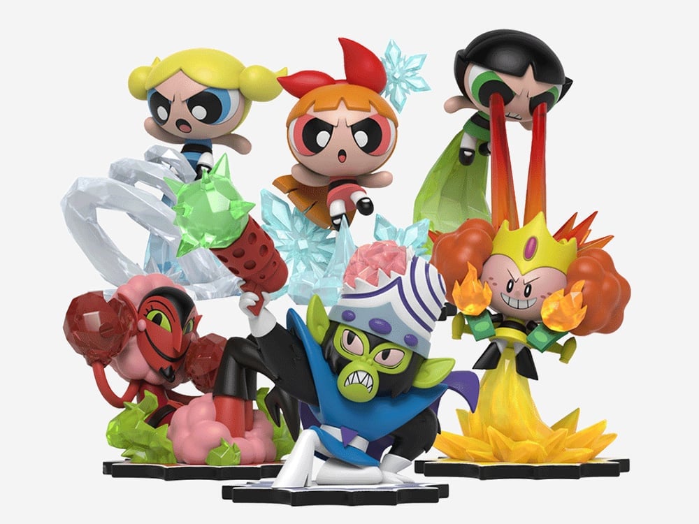The Powerpuff Girls Kwistal Battle Ready Series Box of 6 Figures Gallery Image 1