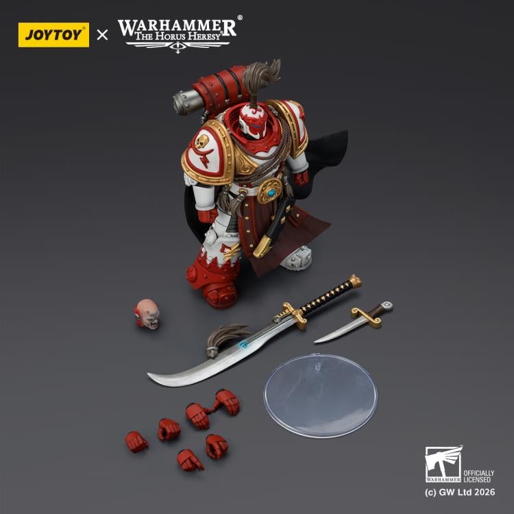 Warhammer: The Horus Heresy White Scars Hibou Khan Seeker of Atonement with The Breath of the Storm Powersword 1/18 Scale Action Figure Gallery Image 13