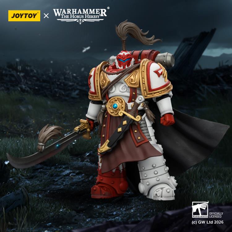 Warhammer: The Horus Heresy White Scars Hibou Khan Seeker of Atonement with The Breath of the Storm Powersword 1/18 Scale Action Figure Gallery Image 3