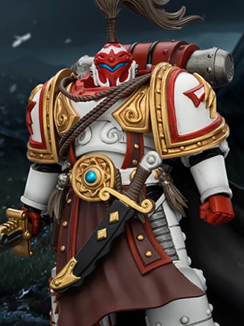 Warhammer: The Horus Heresy White Scars Hibou Khan Seeker of Atonement with The Breath of the Storm Powersword 1/18 Scale Action Figure Gallery Image 2