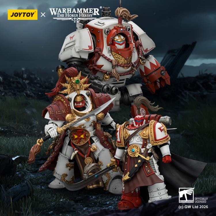 Warhammer: The Horus Heresy White Scars Qin Xa Master of the Keshig with The Tails of the Dragon Blades 1/18 Scale Action Figure Gallery Image 14